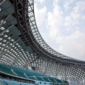 Prefab Steel Structure Arena Football Stadium Dachfußballstadiongebäude